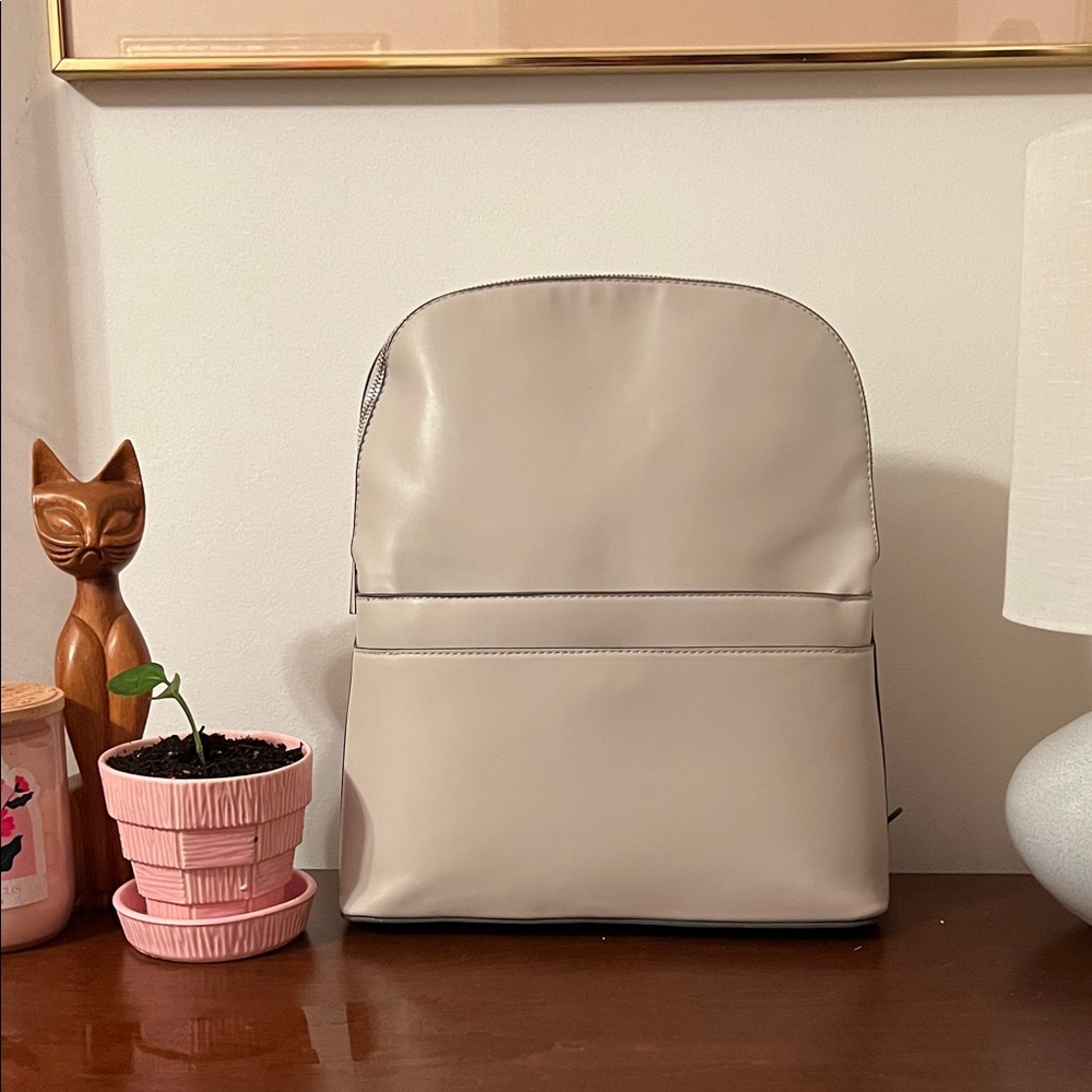 Stylish Cream Backpack